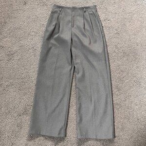 ATELIER NAIN KOREAN FASHION 2 TUCK GRAY PLEATED TROUSER SLACKS PANTS - EUC - S
